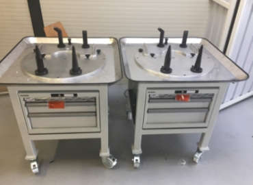 Famex Tools Kft. egyedi gyártású V10 motorblokk szerelő mobil állomása